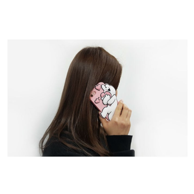 Overaction Rabbit - Silicone Phone Case - Pink