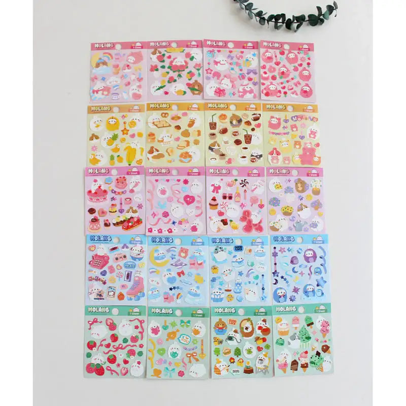 Molang - Diary Deco Stickers - Molang - Decorative Stickers - Harumio