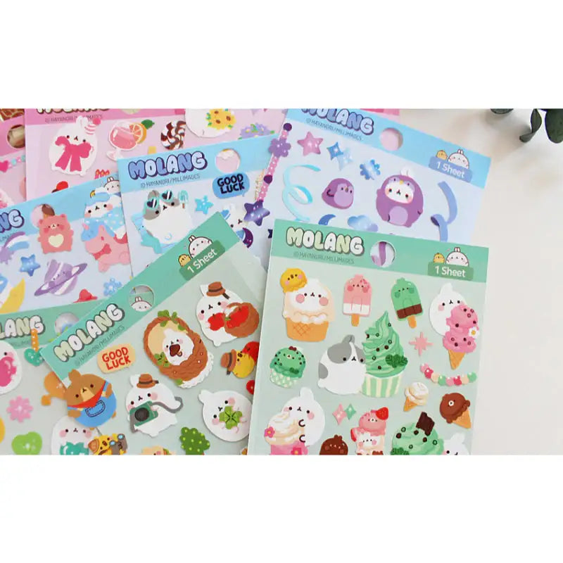 Molang - Diary Deco Stickers - Molang - Decorative Stickers - Harumio