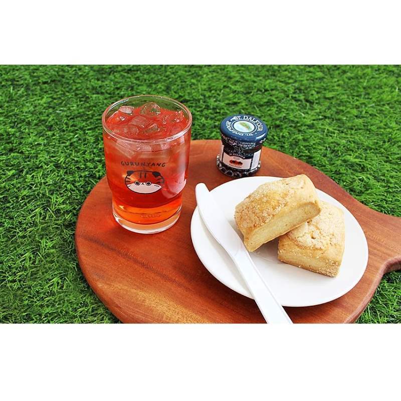 Molang - Gurunyan Face Double Glass Cup - Molang - Glass Cup - Harumio