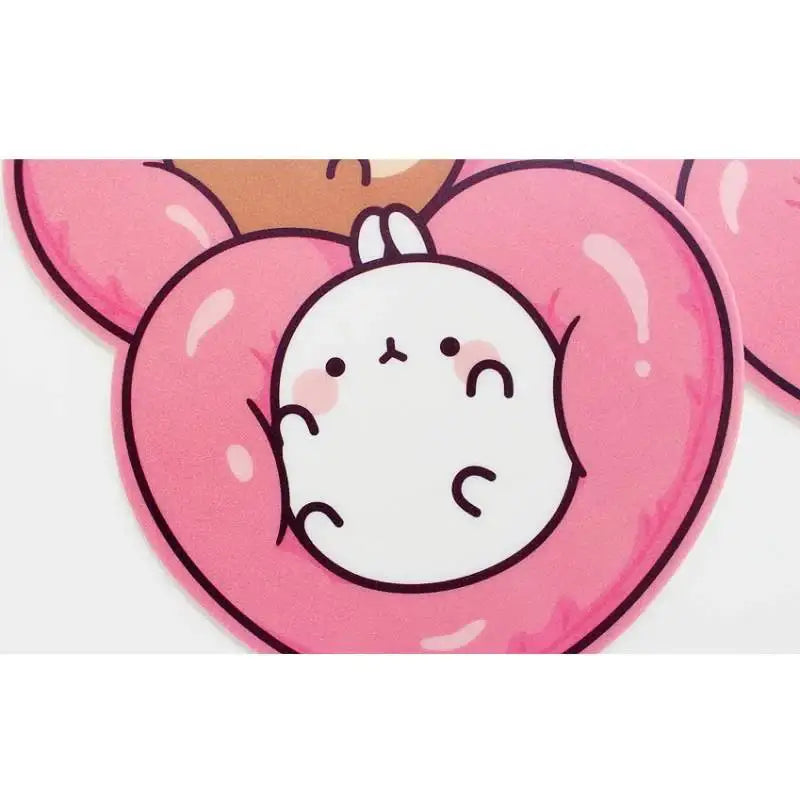 Molang - Heart Cushion Mouse Pad - Molang - Mouse Pads - Harumio