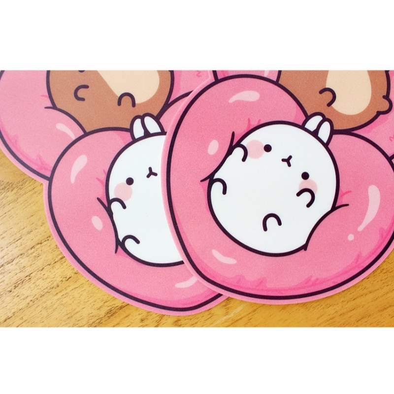 Molang - Heart Cushion Mouse Pad - Molang - Mouse Pads - Harumio