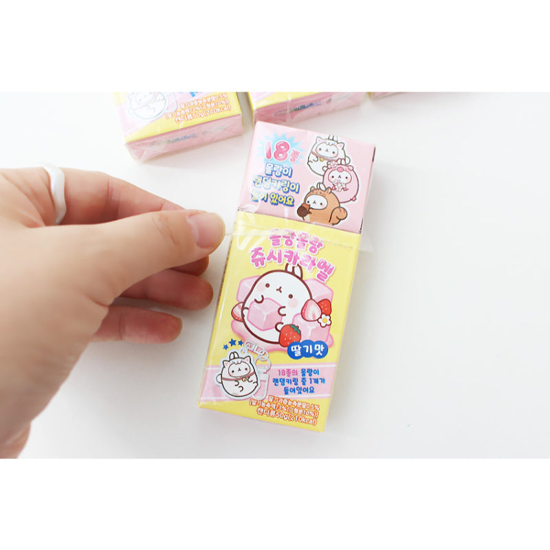 Molang - Juicy Caramel Strawberry Flavor With Keyring