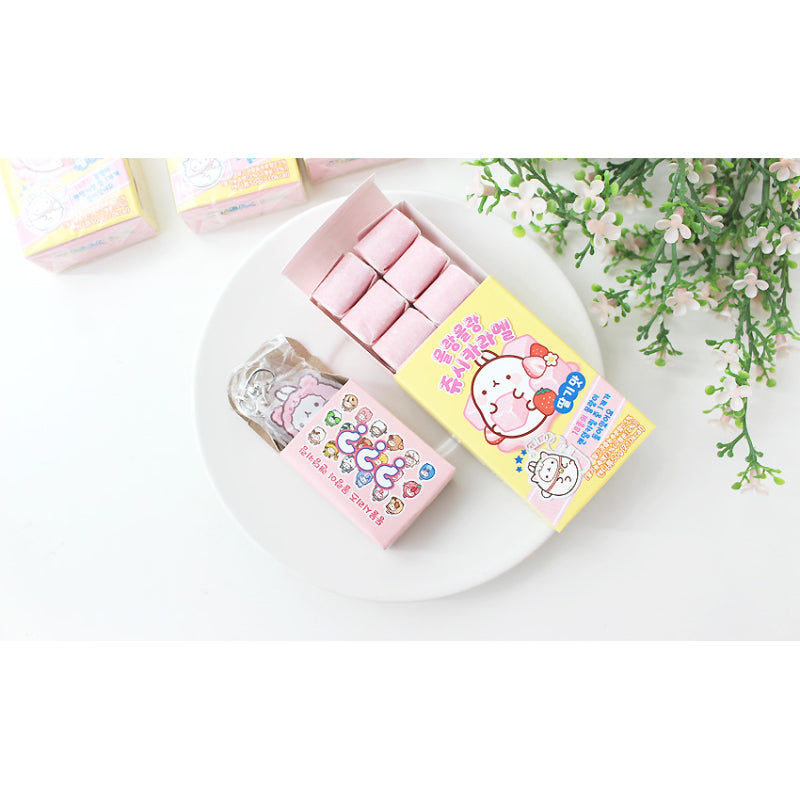Molang - Juicy Caramel Strawberry Flavor With Keyring