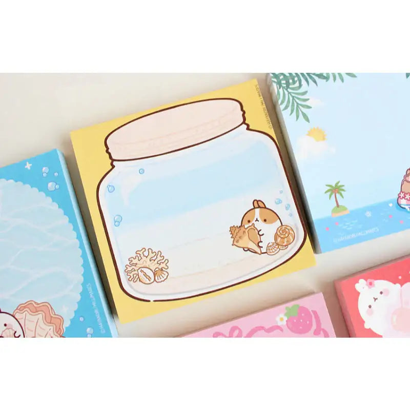 Molang - Rice Cake Memo Pad - Molang - Memo Pads - Harumio