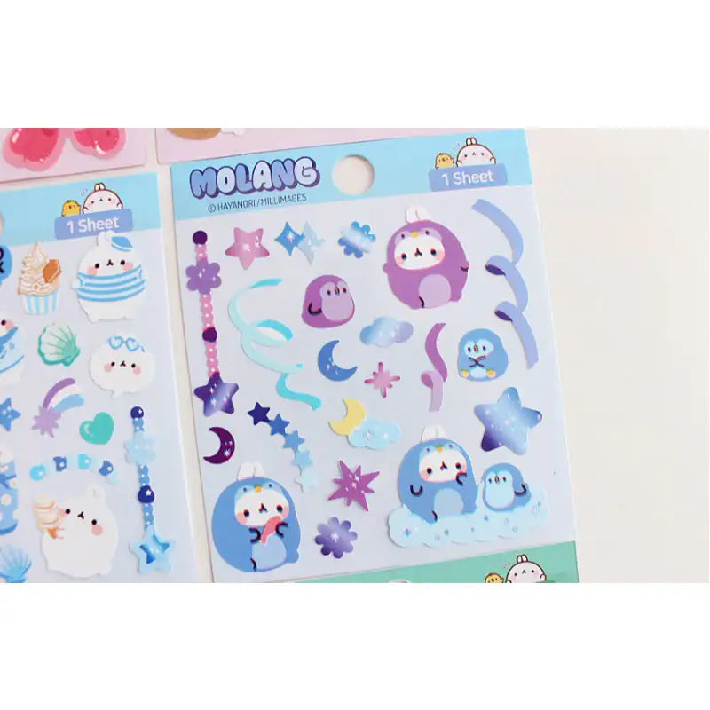 Molang - Diary Deco Stickers - Molang - Decorative Stickers - Harumio