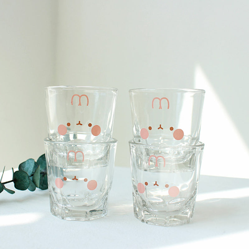 Molang - Blushing Soju Glass
