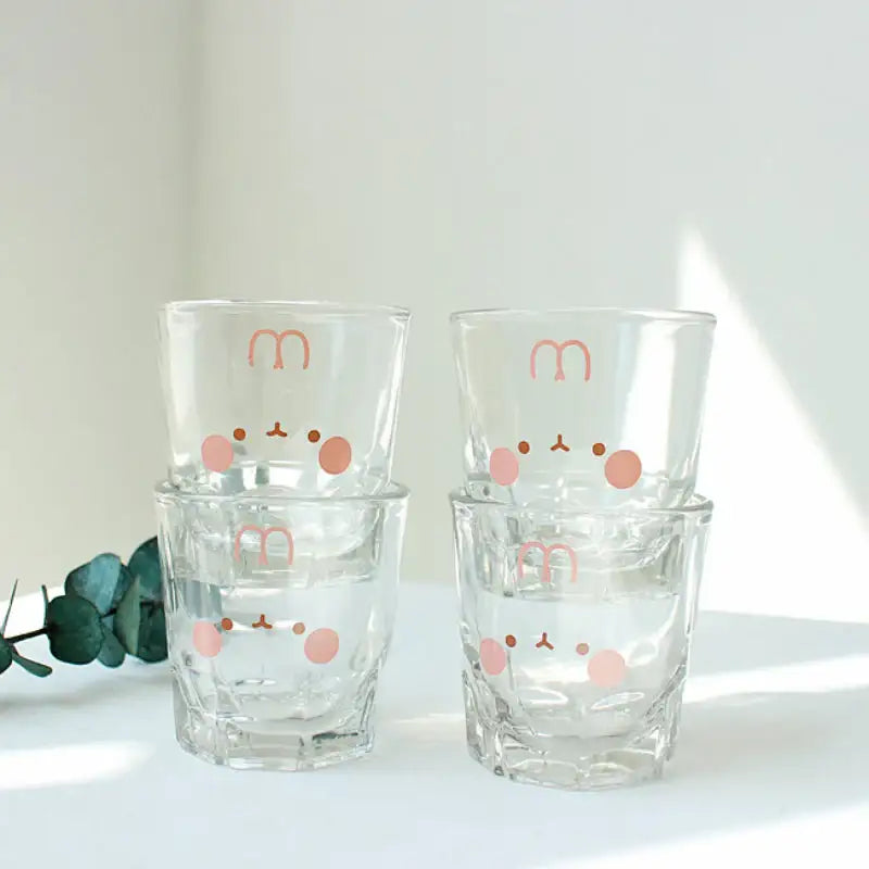 Molang - Blushing Soju Glass - Molang - Soju Glass - Harumio