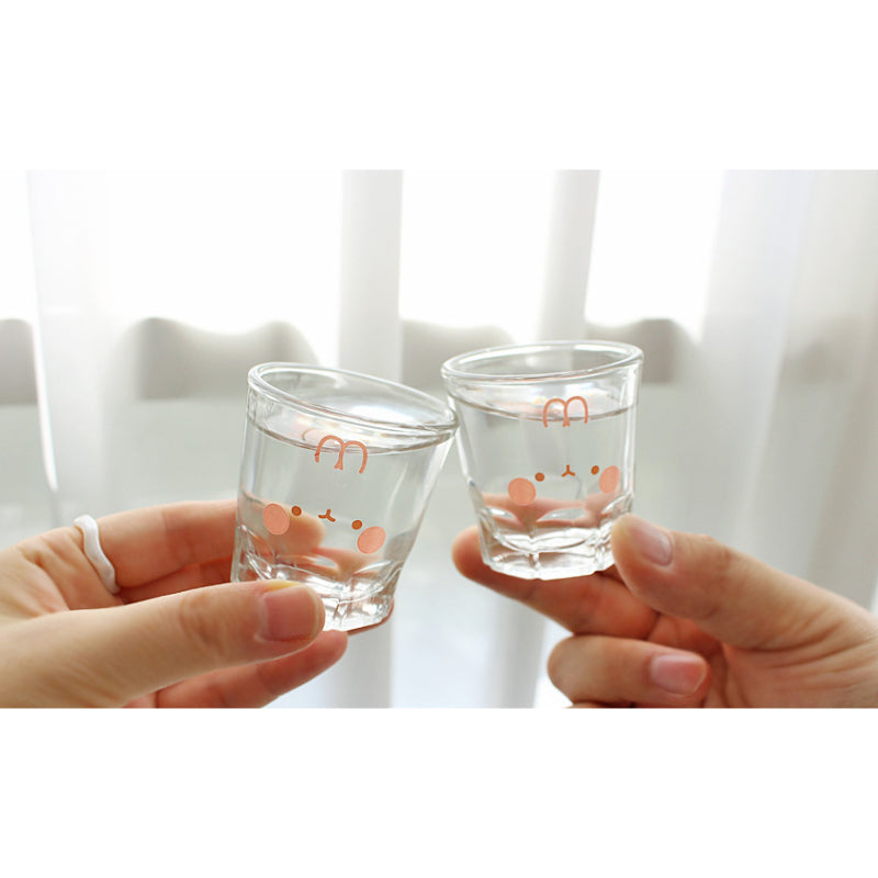 Molang - Blushing Soju Glass