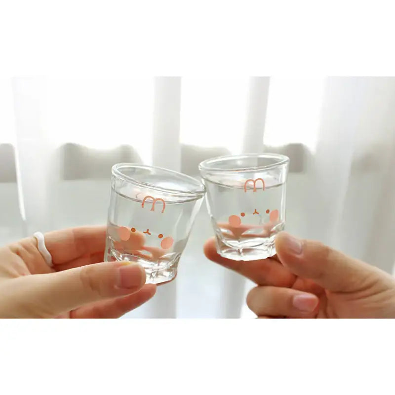 Molang - Blushing Soju Glass - Molang - Soju Glass - Harumio