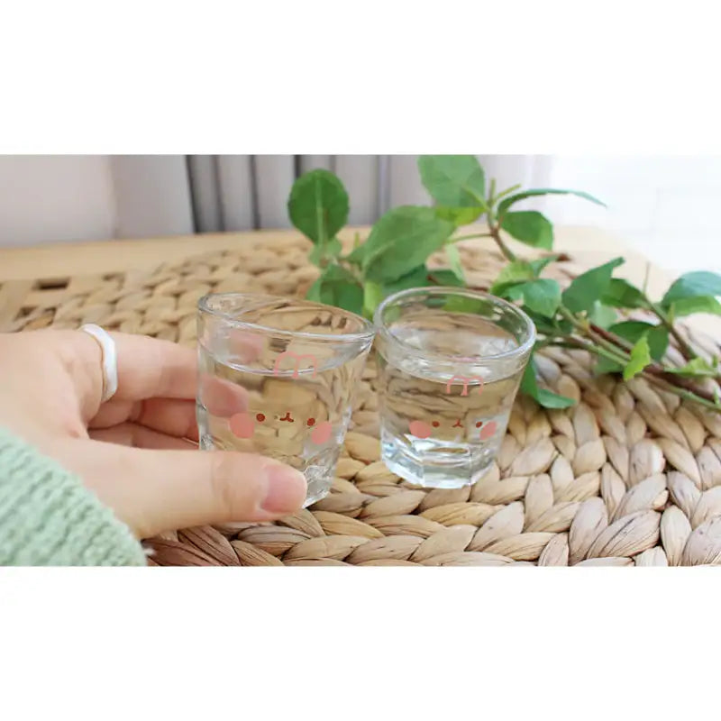 Molang - Blushing Soju Glass - Molang - Soju Glass - Harumio