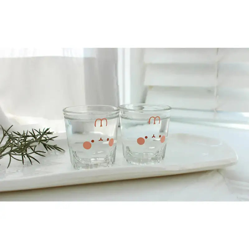 Molang - Blushing Soju Glass - Molang - Soju Glass - Harumio