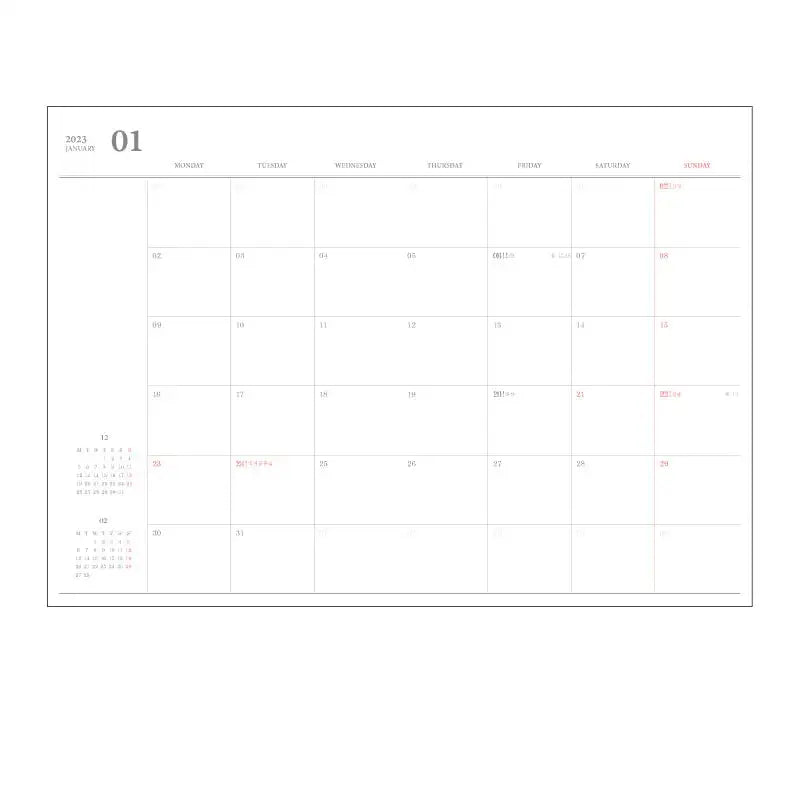 O-Check - 2023 Mon Journal Weekly Diary - O-Check - Diary - Harumio