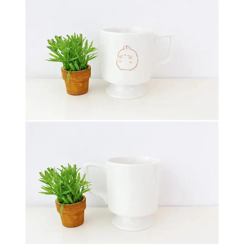Molang - Beige Crayon Mug - Molang - Mug - Harumio