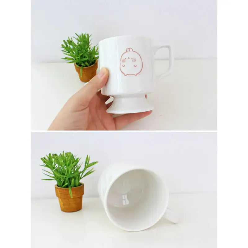 Molang - Beige Crayon Mug - Molang - Mug - Harumio