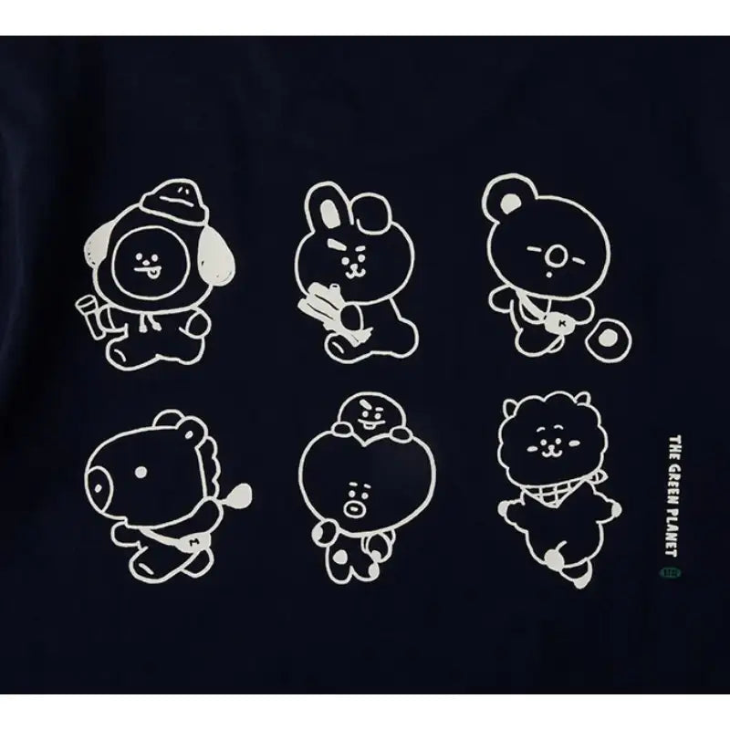 BT21 - Baby Outdoor Short Sleeve T-Shirt - LINE FRIENDS - Clothes - Harumio