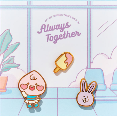 Kakao Friends - TWICE Edition Pin Badges