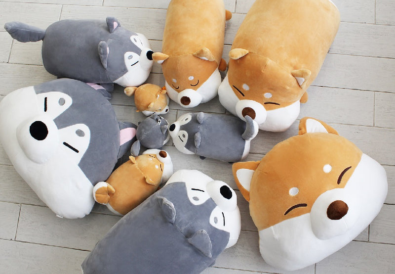 Mochi Mochi - Shiba & Husky Face Cushion