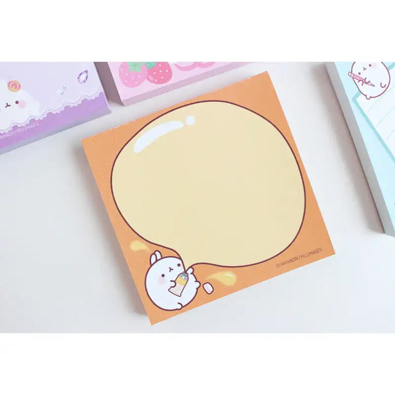 Molang - Rice Cake Memo Pad - Molang - Memo Pads - Harumio