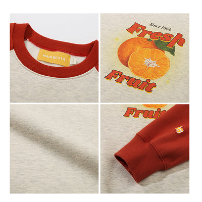 Mainbooth - Orange Wave Sweatshirt
