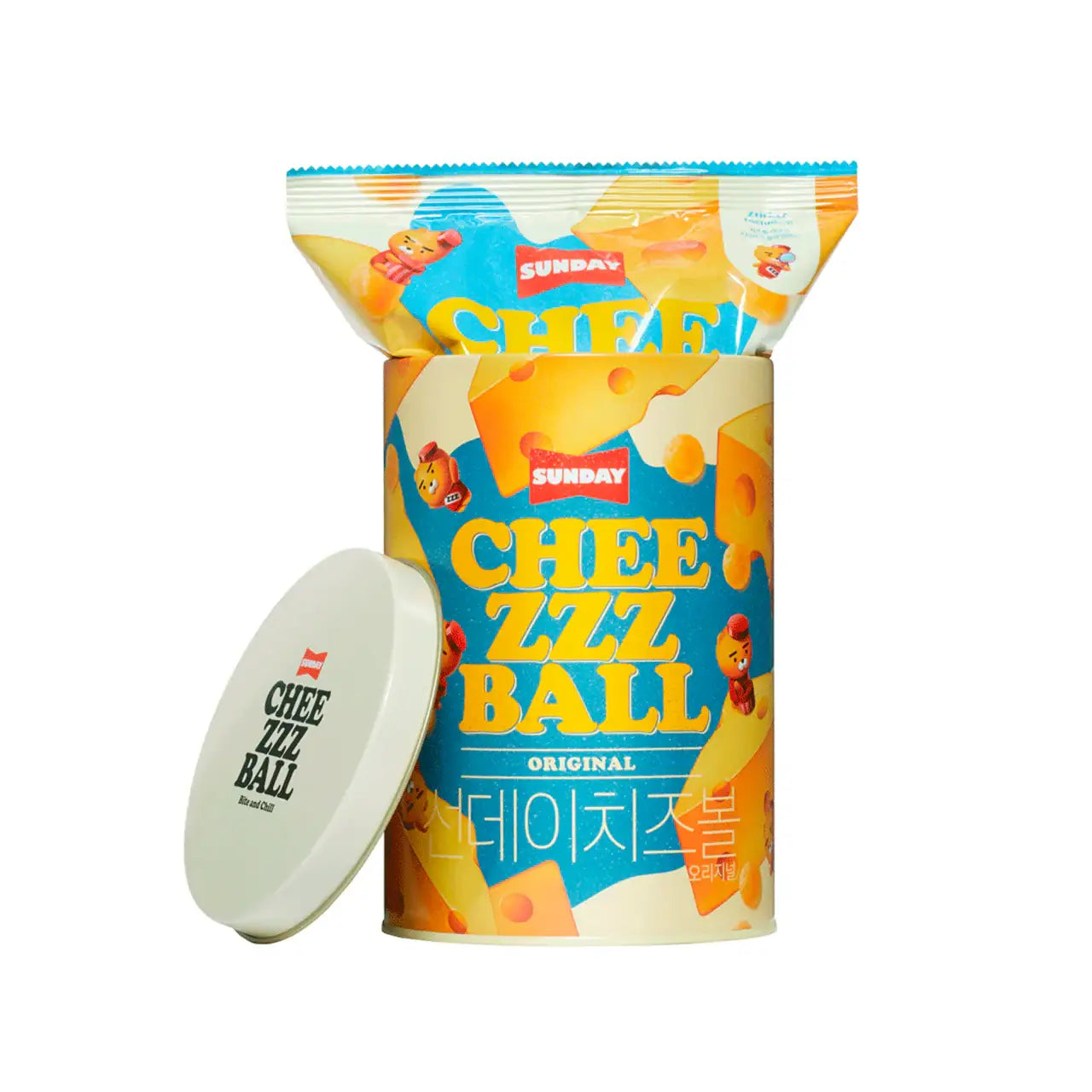 Kakao Friends - Ryan Sunday Cheezzz Ball (Tin Set) - Kakao Friends - Food - Harumio