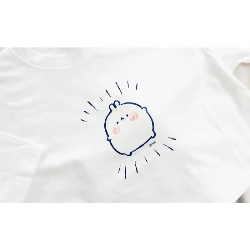 Molang - Simple Oversize Short Sleeve Tee - Molang - T-Shirt - Harumio