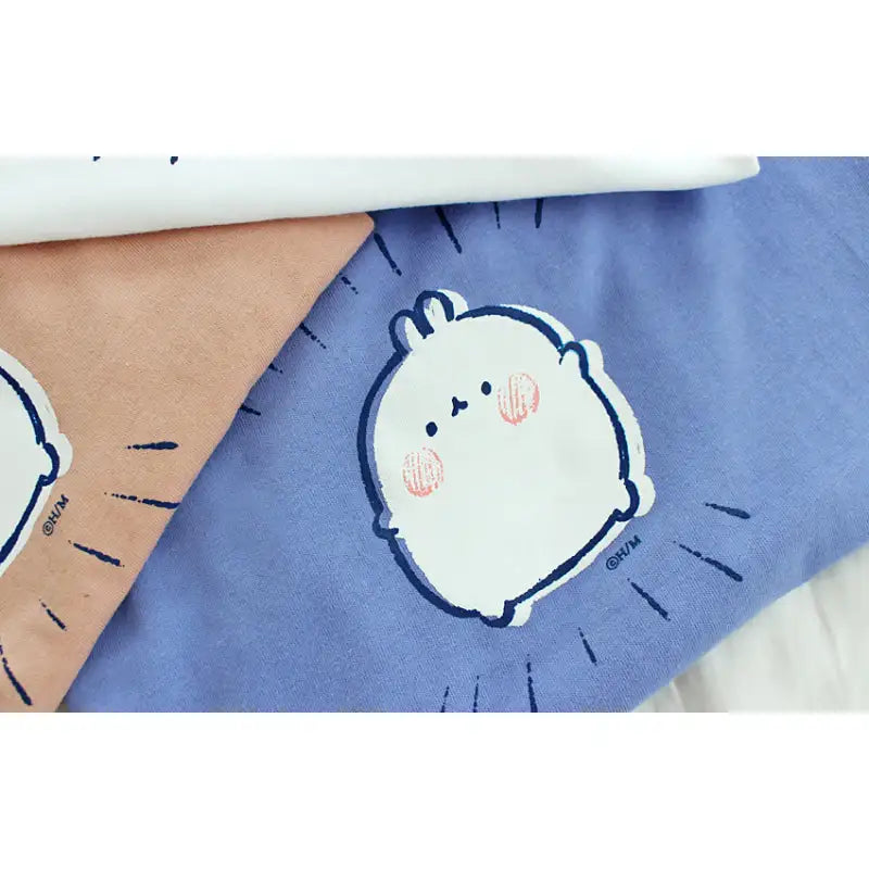 Molang - Simple Oversize Short Sleeve Tee - Molang - T-Shirt - Harumio