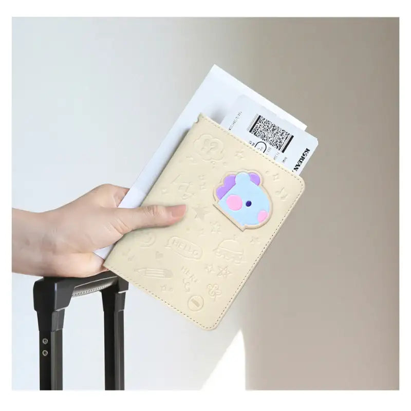 Monopoly x BT21 - Minini Leather Patch Passport Cover - Monopoly - Passport Cover - Harumio