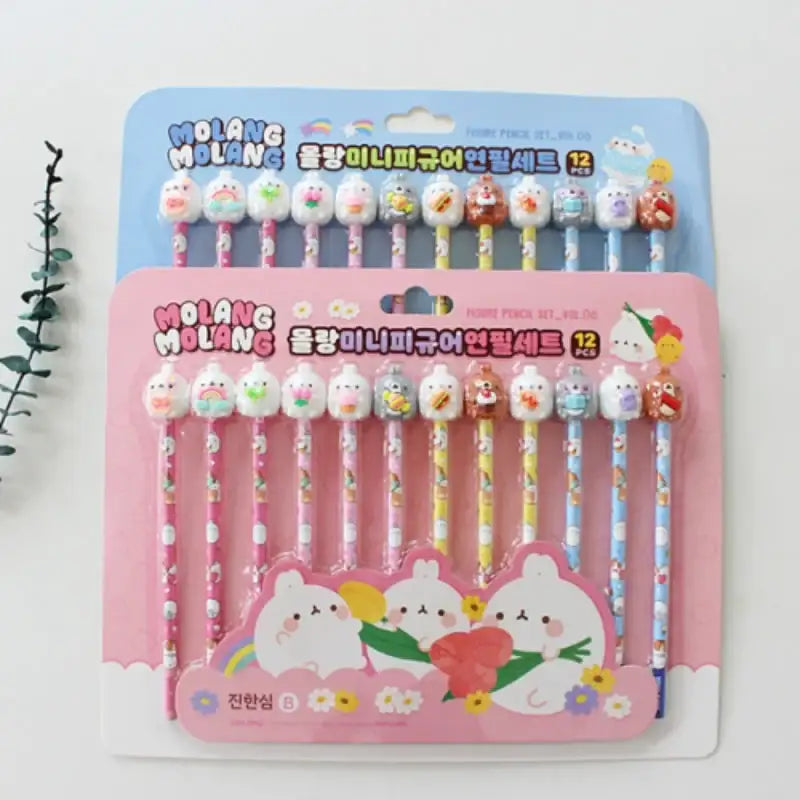 Molang - Mini Figure Pencil Set - Molang - Pencils - Harumio