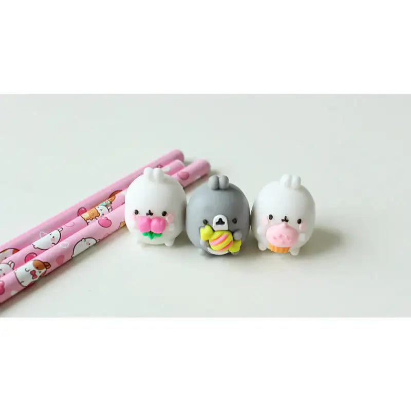 Molang - Mini Figure Pencil Set - Molang - Pencils - Harumio