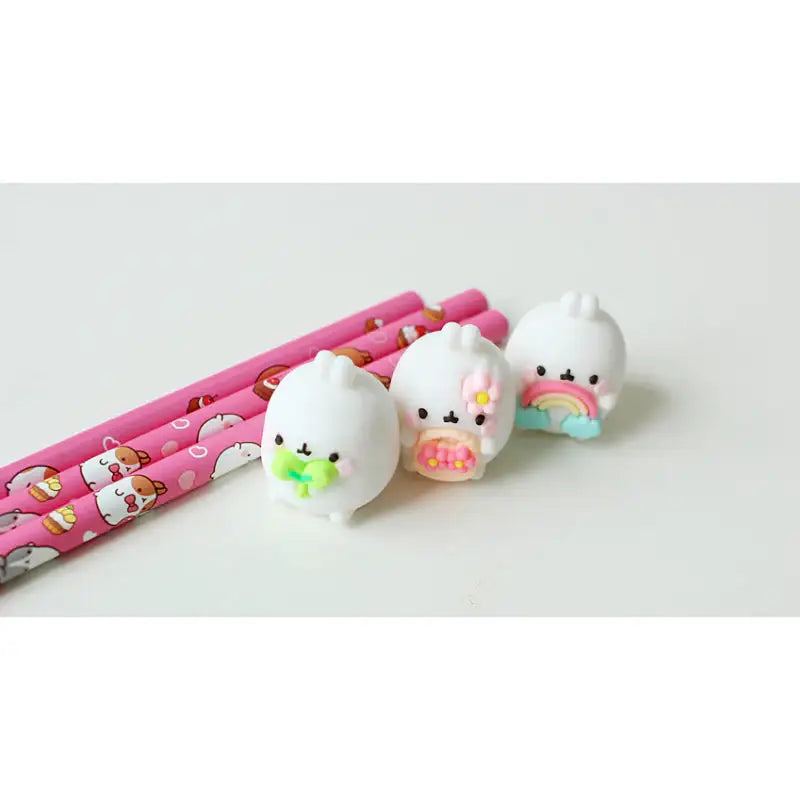 Molang - Mini Figure Pencil Set - Molang - Pencils - Harumio