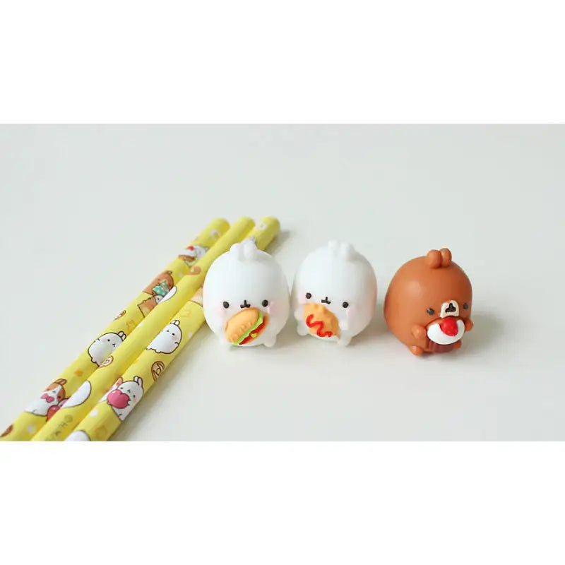 Molang - Mini Figure Pencil Set - Molang - Pencils - Harumio