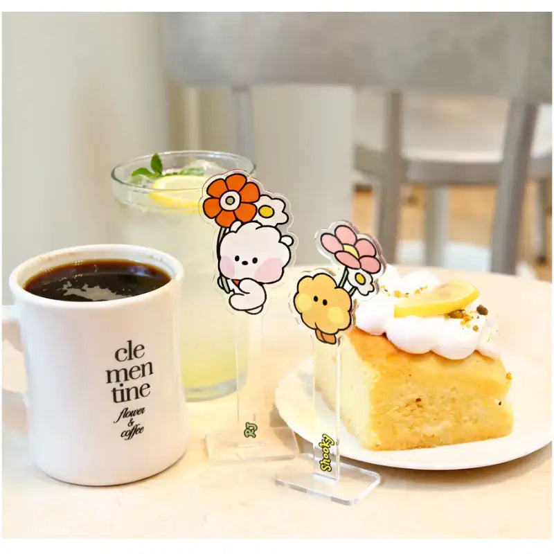 Monopoly x BT21 - Minini Photo Prop - Happy Flower - Monopoly - Photo Prop - Harumio