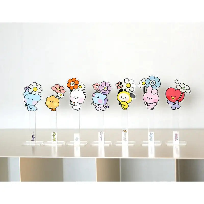 Monopoly x BT21 - Minini Photo Prop - Happy Flower - Monopoly - Photo Prop - Harumio