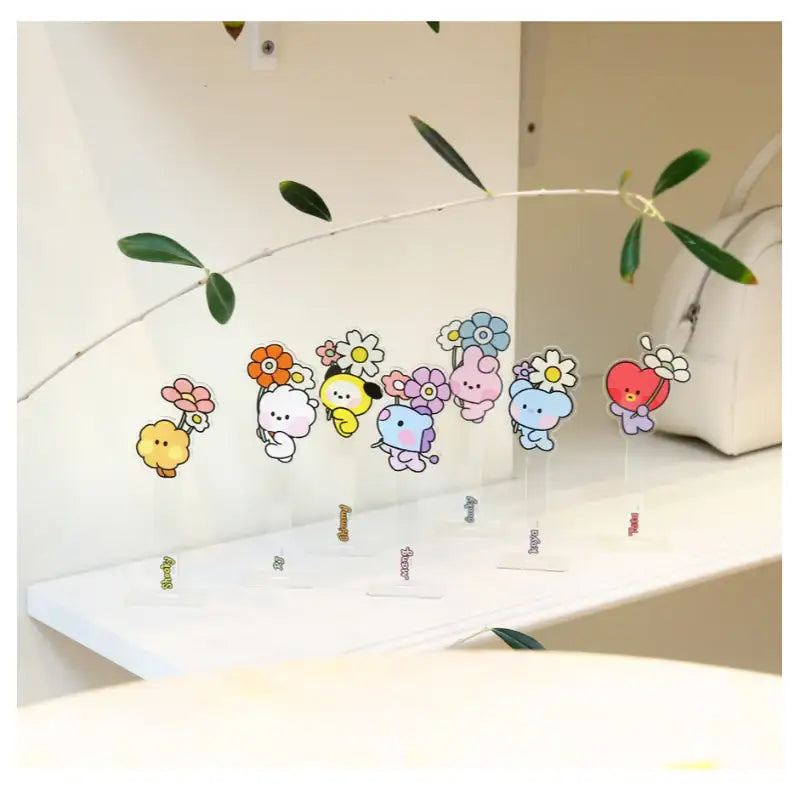 Monopoly x BT21 - Minini Photo Prop - Happy Flower - Monopoly - Photo Prop - Harumio