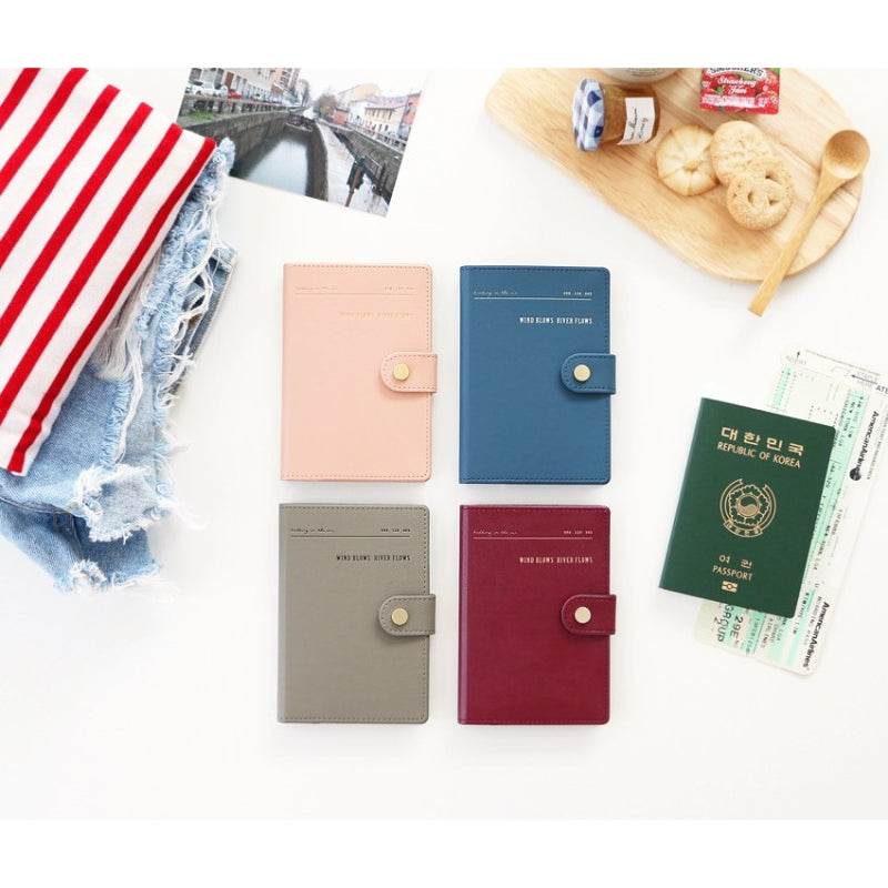 Iconic - Pink Snap Passport Case