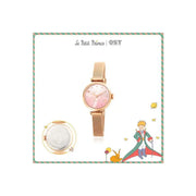 Le Petit Prince x OST - Pink Planet Rose Gold Mesh Watch - OST - Watches - Harumio