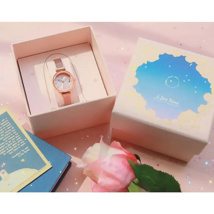 Le Petit Prince x OST - Planet Roses Rose Gold Mesh Watch - OST - Watches - Harumio