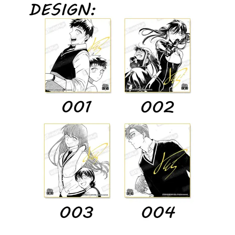 Bipolar Boy - Autographed Colored Paper - Webtoon Shop - Illustration Paper - Harumio