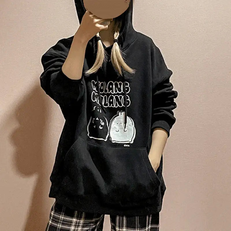 Molang - Cozy Hoodie & Pouch Set - Molang - Hoodie Set - Harumio