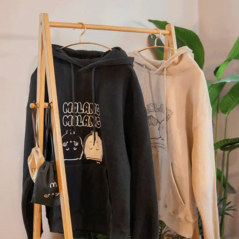 Molang - Cozy Hoodie & Pouch Set - Molang - Hoodie Set - Harumio