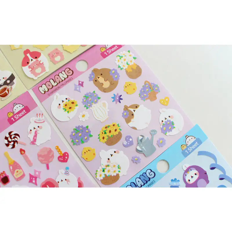 Molang - Diary Deco Stickers - Molang - Decorative Stickers - Harumio