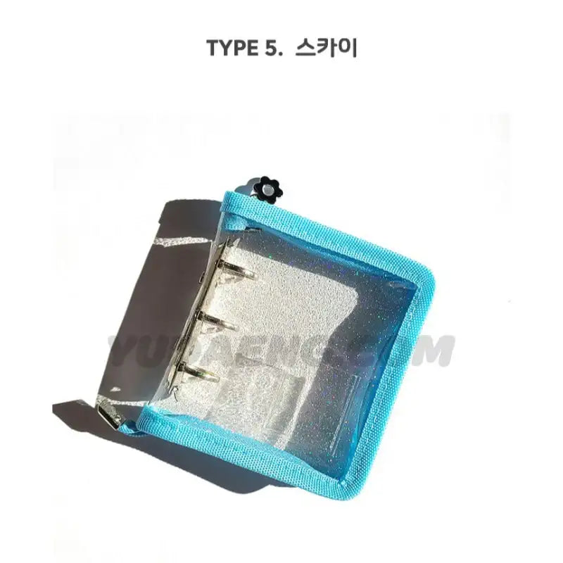Yudaeng - Glitter Mini 3 Holes Diary Zipper Pouch Cover - Yudaengdotcom - File Storage - Harumio