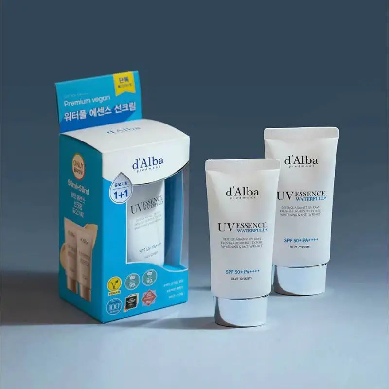 d'Alba - Waterfull Essence Sun Cream Duo Set - d'Alba - Sun Cream - Harumio