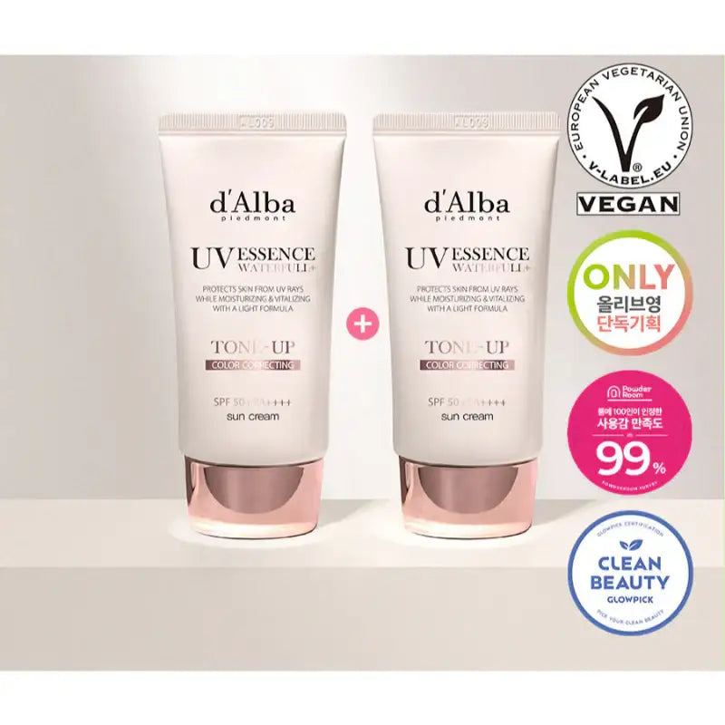 d'Alba - Waterfull Tone-Up Sun Cream - Duo Set - d'Alba - Sun Cream - Harumio