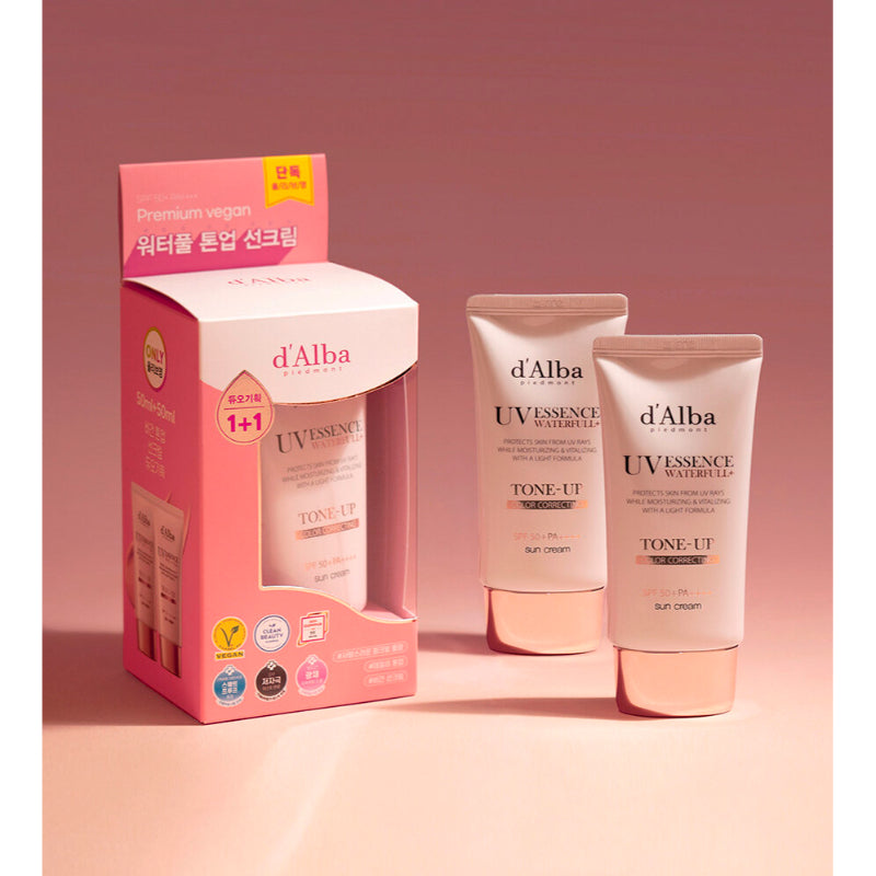 d'Alba - Waterfull Tone-Up Sun Cream - Duo Set