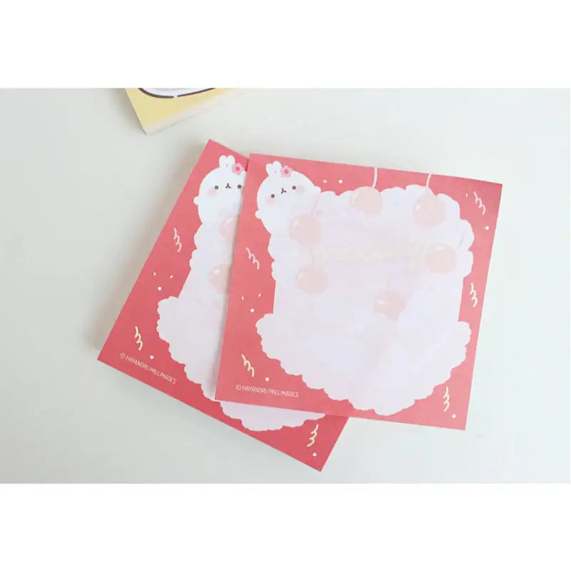 Molang - Rice Cake Memo Pad - Molang - Memo Pads - Harumio