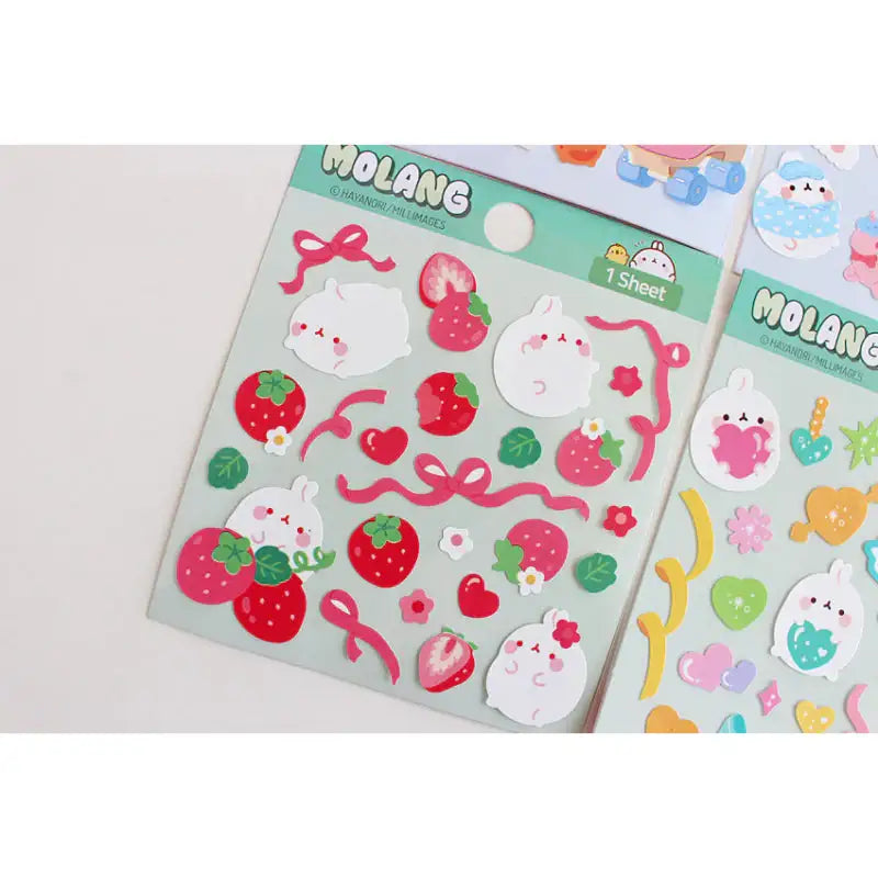 Molang - Diary Deco Stickers - Molang - Decorative Stickers - Harumio