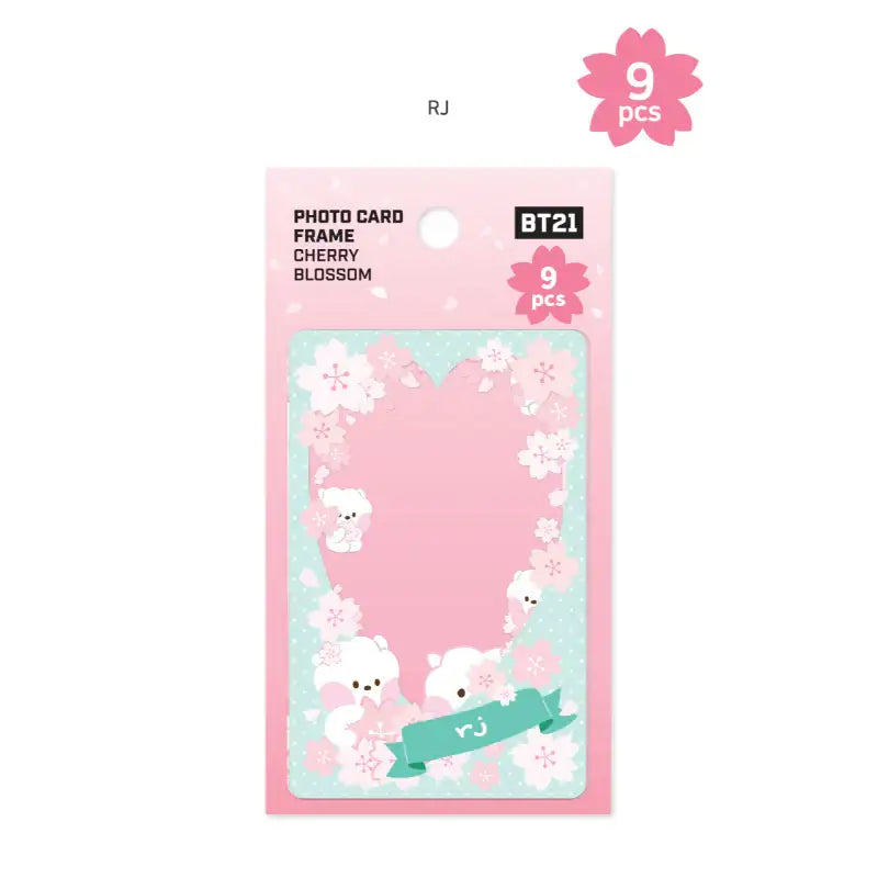 Monopoly x BT21 - Minini Photo Card Frame - Cherry Blossom - Monopoly - Photo Card Frame - Harumio