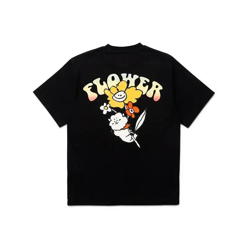 BT21 - Flower Collection - Short Sleeve T-Shirt - BT21 - Clothing - Harumio